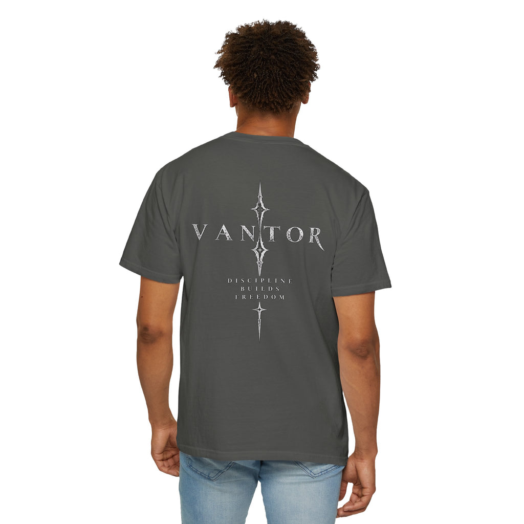 Vantor Logo T-Shirt — Gothic Emblem Graphic Tee